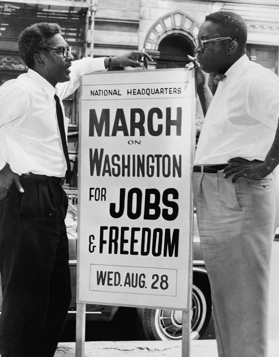 Bayard Rustin, portrait, 1963