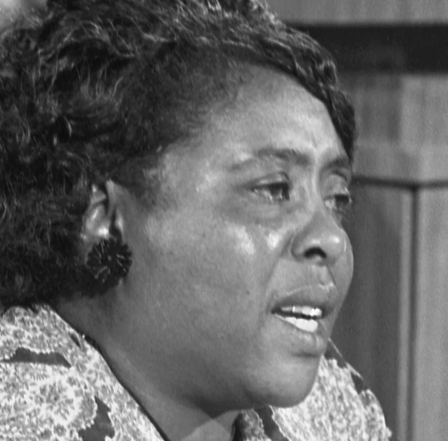 Fannie Lou Hamer, portrait, 1964